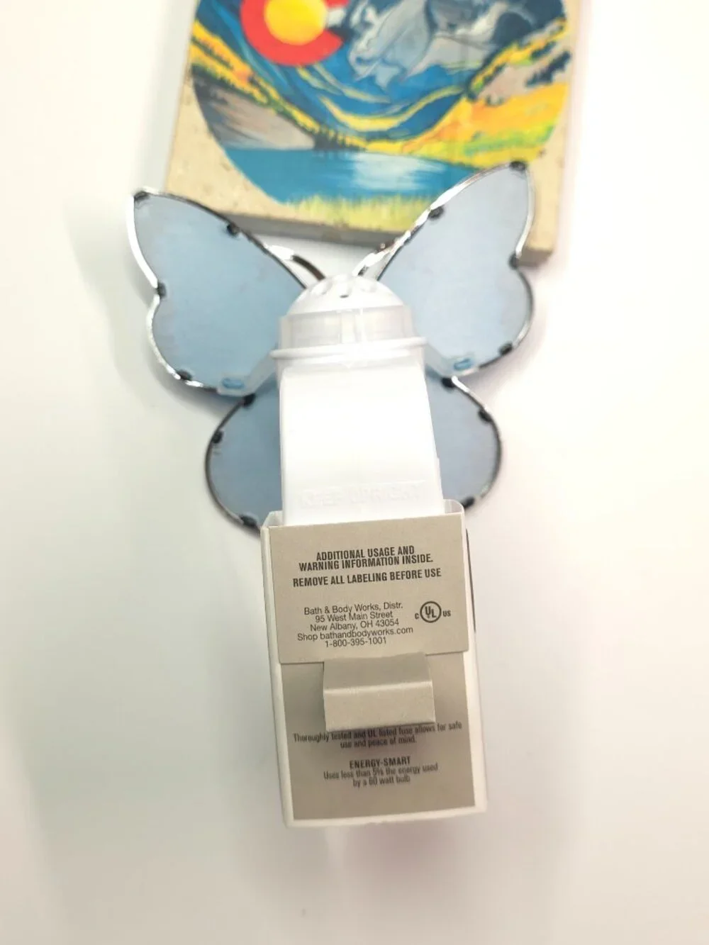 Bath & Body Works Butterfly Scent Control Nightlight Wallflowers Plug